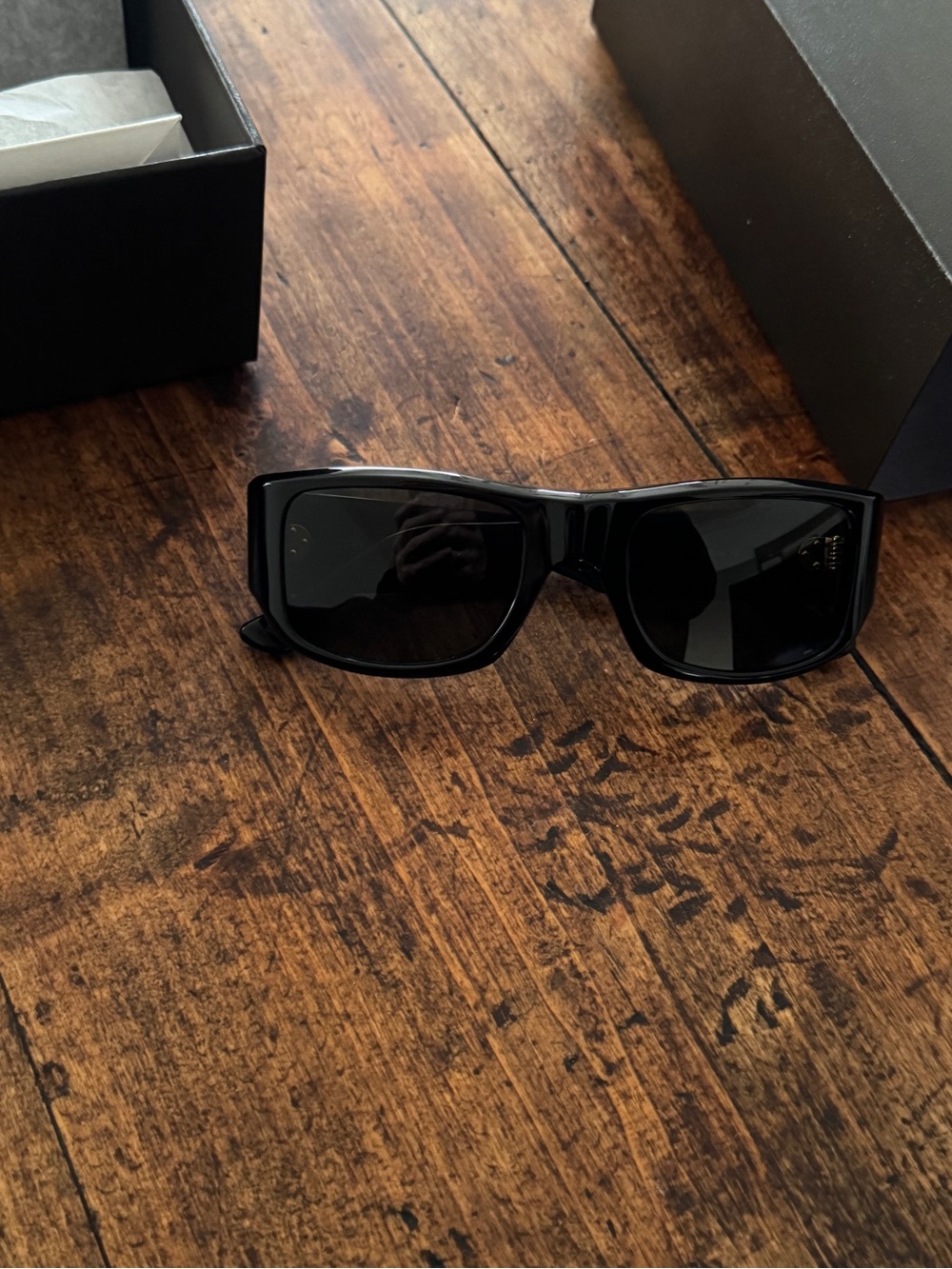 The Row Black Leather Menβs Accessory Box Set